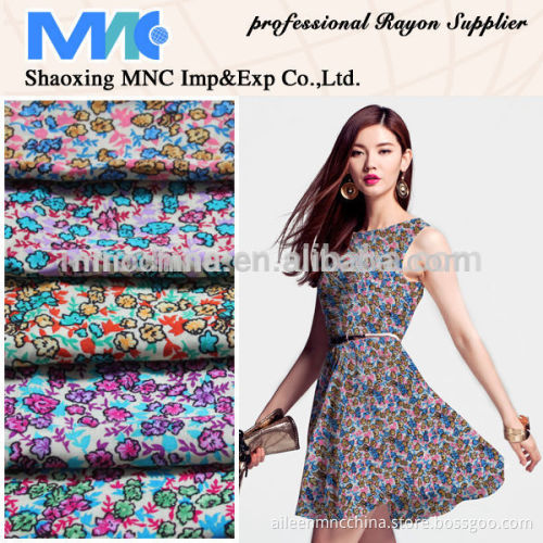 100% Viscose printed fabric rayon fabric